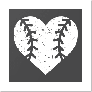 Baseball Heart Posters and Art